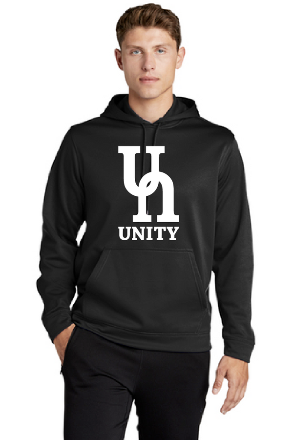 Unity Sport-Tek® Sport-Wick® Fleece Hooded Pullover White Logo