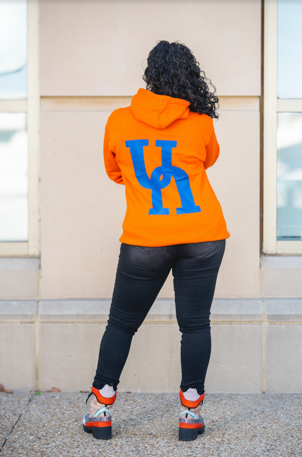 Ladies Orange Hoodie